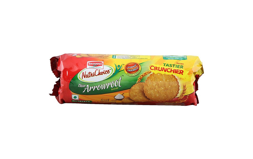 Britannia Nutri Choice Arrowroot Biscuits   Pack  100 grams